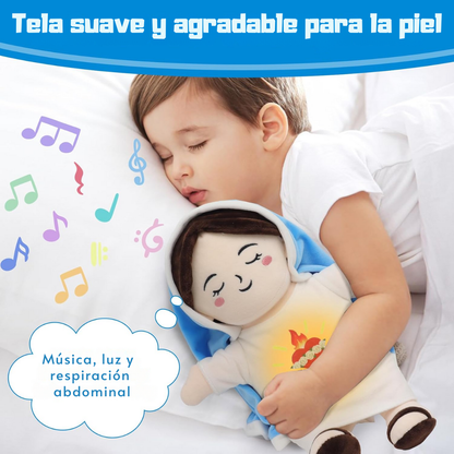 Virgen María Peluche con Respiración Relajante